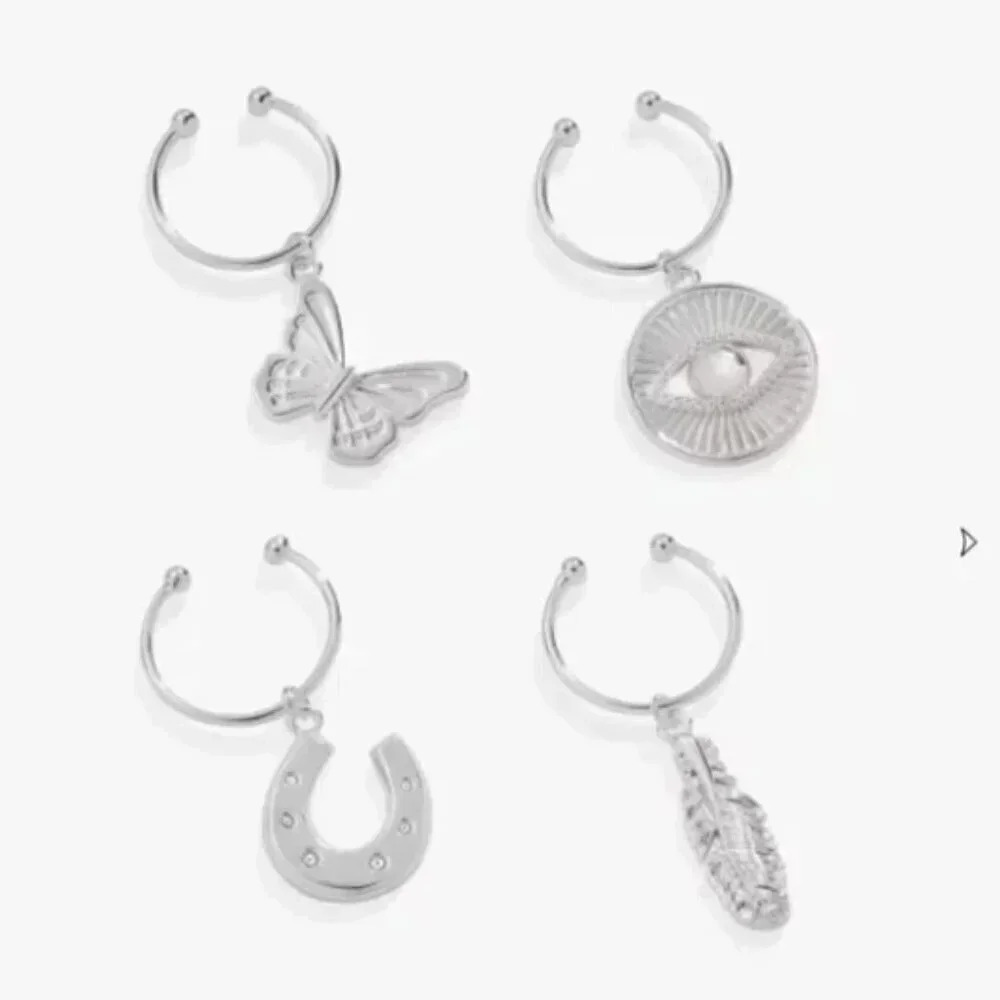Alex and Ani Wine Glass Charm Set of 4